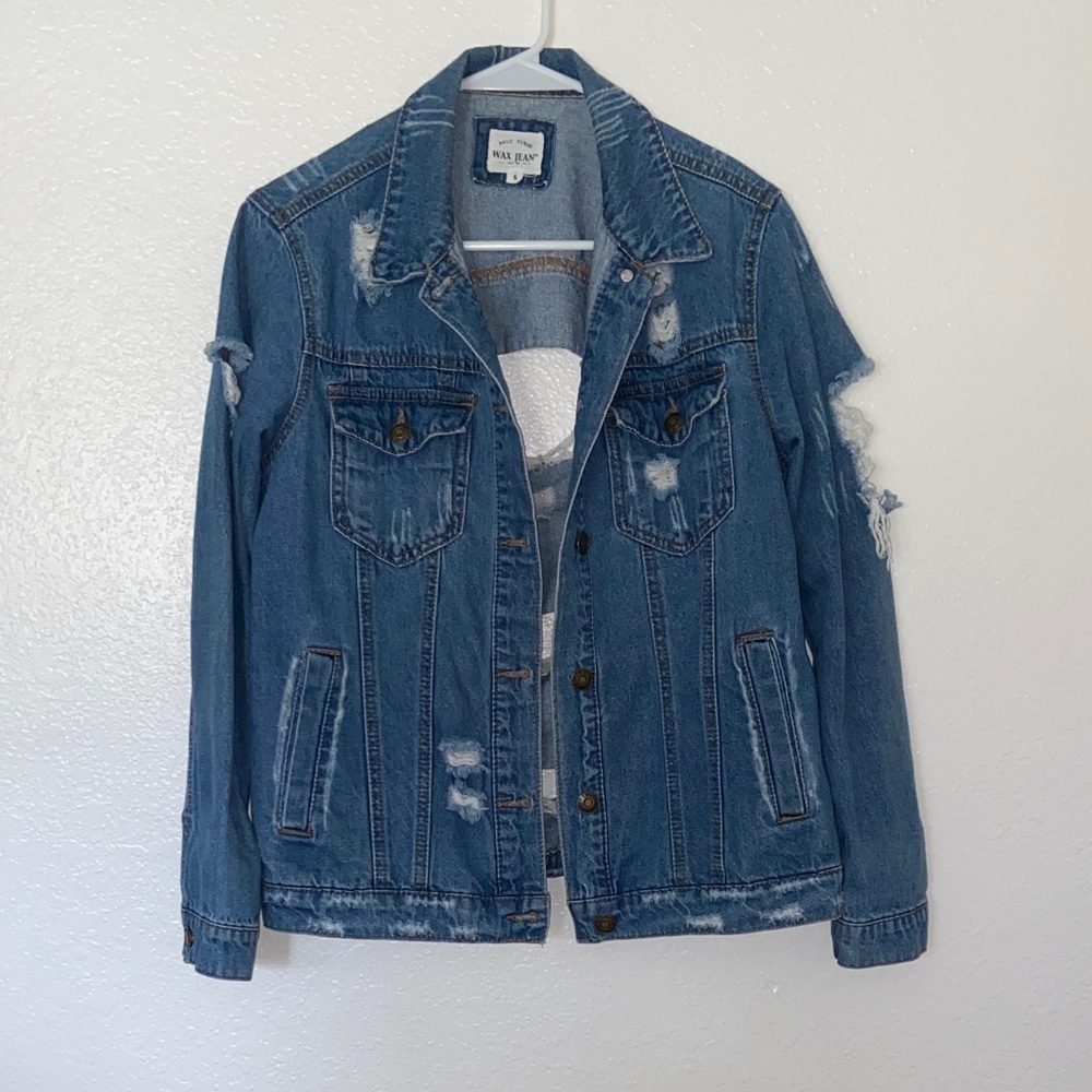 Distressed Denim Jacket